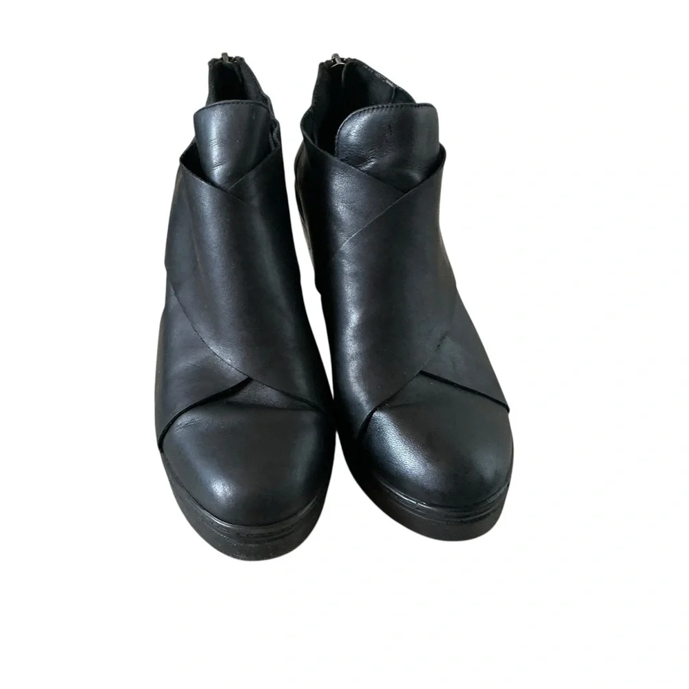 Eileen fisher Cosmo black classy platform shoes size 7